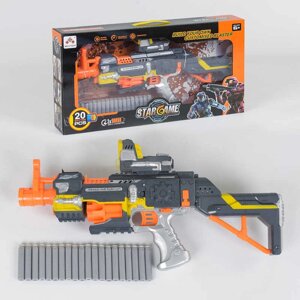 Детское игрушечное оружие Автомат SB 418 (12/2) с мягкими пулями, звук, на батарейках, в коробке [Склад зберігання: