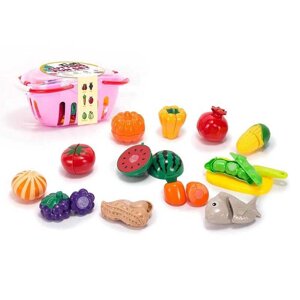 Набір продуктів BC 8011 продукти на липучках, посудка, в кошику [Склад зберігання: Одеса №4]