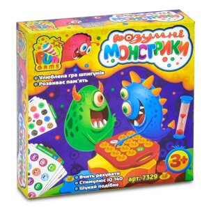 Настільна гра 7329 "Розумні монстрики" (12) "4FUN Game Club" [Склад зберігання: Одеса №4]
