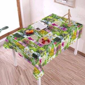 Скатертина-клейонка ПВХ 3-хшар. глянсова на ткан. основі Glossy 1.37*20м Stenson MA-5127 [Склад зберігання: Одеса №3]