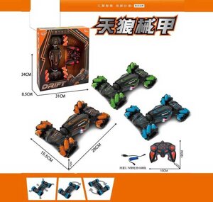 Машина на радіокеруванні 911-680 A 3 кольори, акумулятор 3.7 V, роликові колеса, мелодії, підсвічування, в коробці,