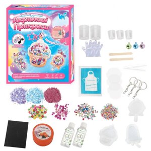 Акрилові прикраси 32381 /61566/63367 "WToys", 3 види, епоксидний клей, активатор, силіконові молди, прикраси, ланцюжки,
