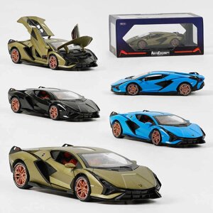 Машинка GT - 07739 "Авто Експерт", 4 кольори, металопластик, 1:24, звук, світло, інерція, рухомі елементи, у коробці,