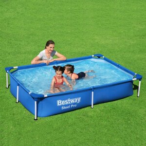 Каркасний басейн Bestway 56401 (43*150*221 см., об'єм: 1200 л. серія: Steel Pro) [Склад зберігання: Одеса №2]