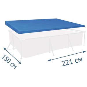 Тент (накриття) для басейну Bestway 58103 (155*227 см., підходить до каркасних басейнів: 150*221 см.) [Склад