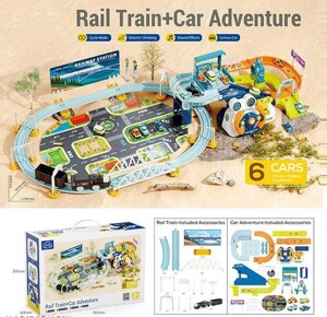 Трек T 933 A звук, музика, залізниця, парковка, машинки, потяг, кермо, аксесуари, в коробці [Склад зберігання: Одеса №4]