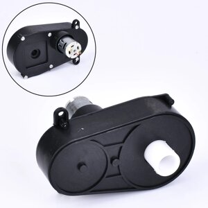 Рульовий редуктор в зборі з мотором для толокара Bambi M 6123 ST GEAR (6V, RPM7200, отвір під вісь: Ø10 мм, 14 см)