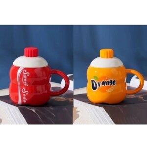 Чашка з кришкою та ложкою "Sweet" Stenson R32734 [Склад зберігання: Одеса №3]