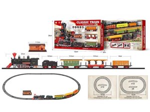 Залізниця 5143 26 елементів, звуки, підсвічування, локомотив, 4 вагони, в коробці [Склад зберігання: Одеса №4]