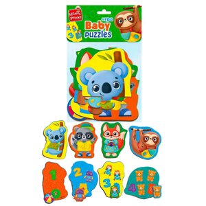 Пазли бейбі MAXI Малюк зможе "Тварини. Іграшки" VT1722-23 укр "Vladi Toys", в пакеті [Склад зберігання: Одеса №4]