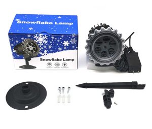 Проєктор C 67124 “Сніжинки”, 2 кріплення, шурупи, в коробці [Склад зберігання: Одеса №4]