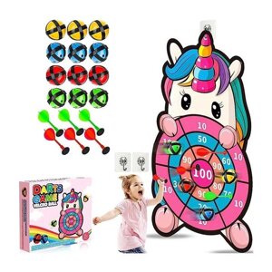 Дартс 66399 B-8 “Єдиноріг”, мішень, кульки, гачки, дротики, в коробці [Склад зберігання: Одеса №4]