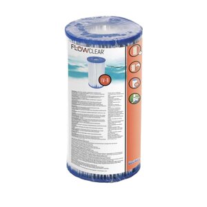 Змінний картридж для фільтр-насосу Bestway 58095 (тип: «IV», Ø142*254 мм, ціна за 1 шт в упаковці) [Склад зберігання: