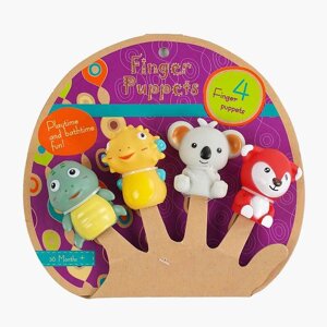 Пальчиковий театр 9991 4 тварини, на листі [Склад зберігання: Одеса №4]