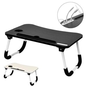 Столик-підставка для ноутбука 60*40см USB-панель/лампа/вентилятор Stenson R90585 [Склад зберігання: Одеса №3]