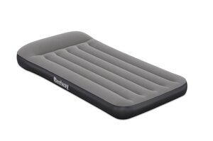 Надувний матрац BestWay 671BQ «Matrix» (22*99*188 см, 30 см з підголовником, односпальний, вбудований USB електронасос,