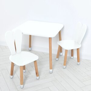 Дитячий столик зі стільцями Bambi 04-025W-2 (білий) [Склад зберігання: Одеса №2]