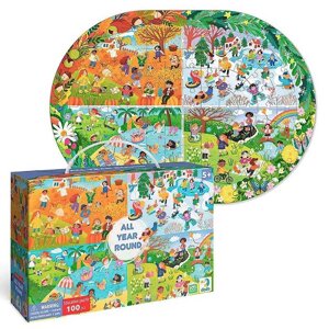 Пазл "Увесь рік" 300607 "DoDo", 100 елементів, в коробці [Склад зберігання: Одеса №4]