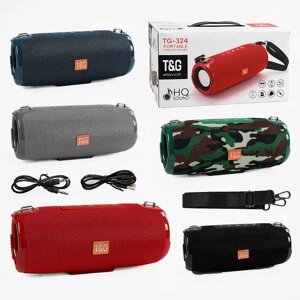 Колонка C 67912 / TG 324 bluetooth, підсвічування, від акумулятора, micro USB, TF-картка, usb-слот, AUX-дріт, в