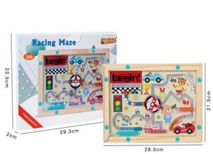 Дерев'яна магнітна гра C 73273 “Трек для перегонів”, стилус, в коробці [Склад зберігання: Одеса №4]