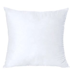 Подушка "White" 40200212 мікрофібра, силіконізоване волокно, блискавка, 70*70см, біла (1) "Homefort" [Склад