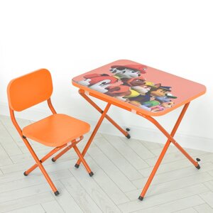Дитячий столик, зі стільчиком «Щенячий патруль» Bambi 283531 (помаранчевий) [Склад зберігання: Одеса №2]