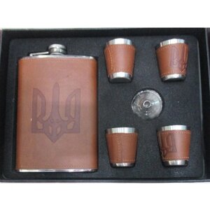 Сувенірний набір (фляга, 4 чарки) 260мл 24*18*4см Stenson (R86713) [Склад зберігання: Одеса №3]