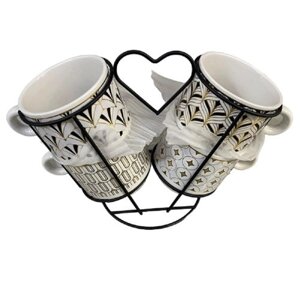 Чашки на підставці "Patterns" 5пр/наб 250мл Stenson R32767 [Склад зберігання: Одеса №3]