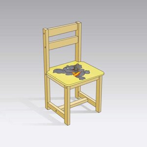 Стільчик дитячий Мася 4042 "Слонік" (жовтий) [Склад зберігання: Одеса №4]