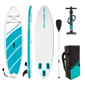 Надувна дошка для серфінгу (SUP-борд) Aqua Quest 320 Intex 68242 (15*81*320 см., весло, ліш, насос, сумка, до 150 кг.)
