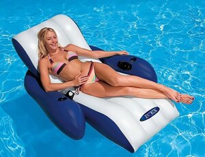Крісло надувне пляжне Intex 58868 (135*180 см, матрац, шезлонг) [Склад зберігання: Одеса №2]
