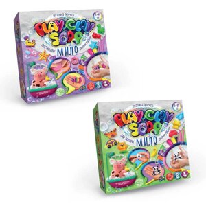 Набір творчості "Пластилінове мило PLAY CLAY SOAP" вел. УКР. PCS-01-01U,02U (6) "Danko Toys" [Склад зберігання: Одеса