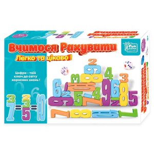 Математична гра "Вчимося рахувати" 44735 "4FUN Game Club", 30 елементів, кубик, в коробці [Склад зберігання: Одеса №4]