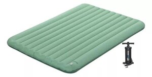 Надувний матрац BestWay 69619 «AdventuRest» (15*142*203 см, полуторний, зовн. ручний насос, мішок для зберігання, для