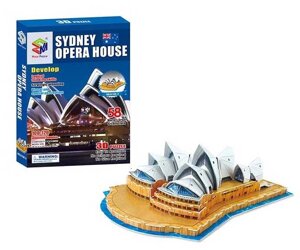 Пазли 3D G 168-2 "Сіднейський оперний театр", 58 елементів, висота 15 см, у коробці [Склад зберігання: Одеса №4]