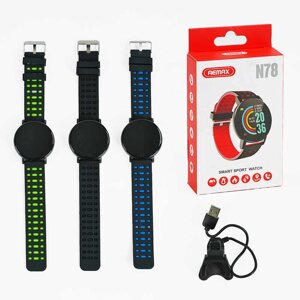 Годинник C 64784 Bluetooth 4.0, кольоровий дисплей 1.44", повідомлення, кроки, будильник, спорт, серцебиття, музика, в