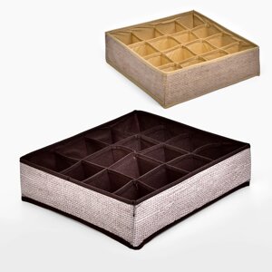 Коробка-органайзер для зберігання білизни 16отд 30*30*10см Stenson R89762 [Склад зберігання: Одеса №3]