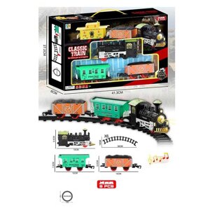 Залізниця TL 47 звук, підсвічування, 2 вагони, в коробці [Склад зберігання: Одеса №4]