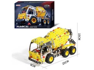 Конструктор 816 B-434 “Автобетонозмішувач”, 520 деталей, металевий, в коробці [Склад зберігання: Одеса №4]