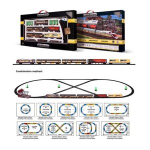 Залізниця 1601 B-1 5 вагонів, дерева, 3 станції, звук, підсвічування, масштаб 1:87, в коробці [Склад зберігання: Одеса