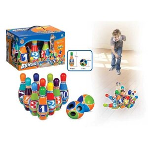 Боулінг YF 385 A фомові елементи, висота кегль -18 см, 2 кулі діаметром 9.8 см, в коробці [Склад зберігання: Одеса №4]