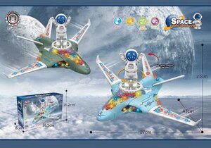 Літак 8832 2 кольори, звук, підсвічування, шестерні, колесо вільного ходу, в коробці [Склад зберігання: Одеса №4]