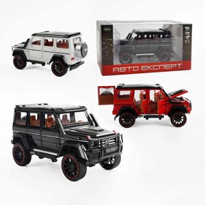 Джип RS-50164 "Авто Експерт", 3 кольори, металопластик, масштаб 1:22, світло, звук, інерція, відчиняються двері,