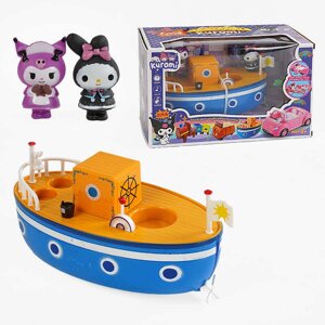 Набір героїв YQ 8109 2 гумові фігурки героїв, човен, аксесуари, в коробці [Склад зберігання: Одеса №4]