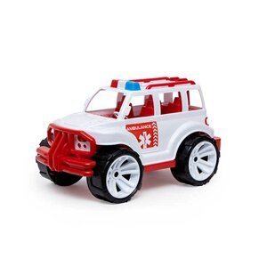 Машинка "Позашляховик класичний малий" 326 "BAMSIC", "Швидка допомога", в сітці [Склад зберігання: Одеса №4]