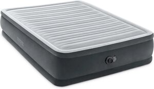 Надувне ліжко Intex 64414 (46*152*203 см, двоспальне, вбудований електронасос 220V/зовнішній, до 272 кг.) [Склад
