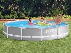 Каркасний басейн Intex 26710, (76*366 см, об'єм: 6503 л, серія: Prism Frame) [Склад зберігання: Одеса №4]