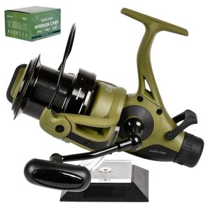 Котушка карпова з бейтранером "Magnum Carp" 10000 5+1bb метал шпуля Stenson SF24345-10 [Склад зберігання: Одеса №3]