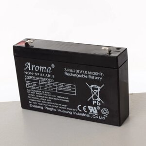 Акумулятор для дитячого електромобіля Aroma / Long Way 6V7Ah-Battery (34*100*153 мм, Pb/Ca, 6V, 7Ah/20Hr) [Склад