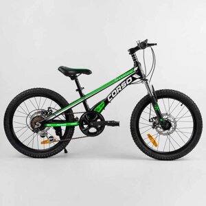 Дитячий спортивний велосипед 20'' CORSO «Speedline» MG-74290 (1) магнієва рама, Shimano Revoshift 7 швидкостей,
